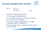 Click to View: 4. Average daylight factor formula