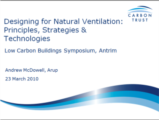 Click to View: 1. Designing for Natural Ventilation: Principles, Strategies & Technologies